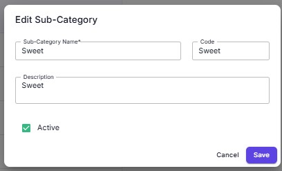 Sub Category Add Edit